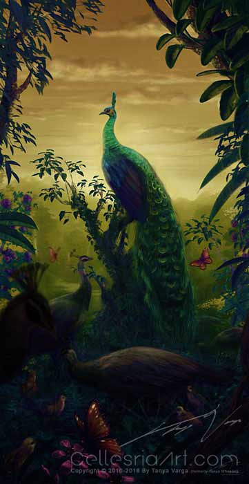 green-peafowl Green Peafowl