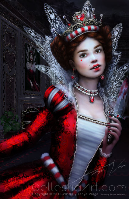 Killer-Queen-of-Hearts by Tanya Varga www.cellesriaart.com Killer Queen of Hearts